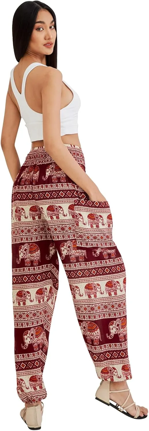 Joob Joob Boho Pants for Women - Hippie Harem Pants Women - Womens Yoga Pants  Comfy Bohemian Flowy Hippie Clothes