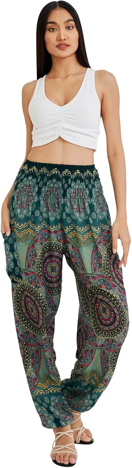 Joob Joob Boho Pants for Women - Hippie Harem Pants Women - Womens Yoga Pants  Comfy Bohemian Flowy Hippie Clothes