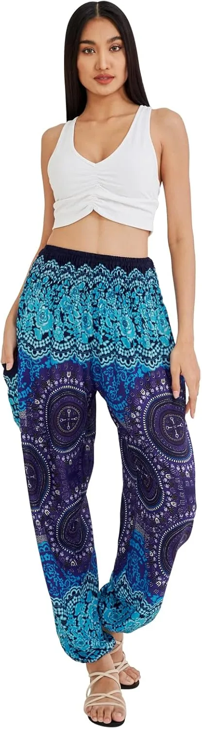 Joob Joob Boho Pants for Women - Hippie Harem Pants Women - Womens Yoga Pants  Comfy Bohemian Flowy Hippie Clothes
