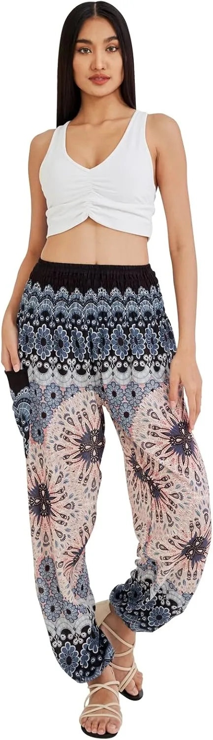 Joob Joob Boho Pants for Women - Hippie Harem Pants Women - Womens Yoga Pants  Comfy Bohemian Flowy Hippie Clothes