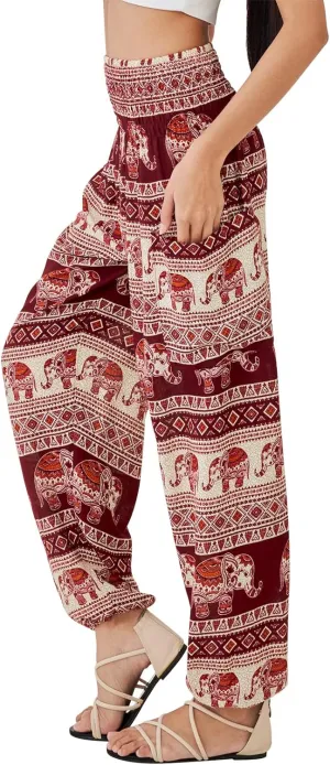 Joob Joob Boho Pants for Women - Hippie Harem Pants Women - Womens Yoga Pants  Comfy Bohemian Flowy Hippie Clothes