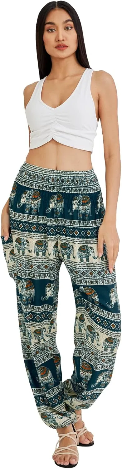 Joob Joob Boho Pants for Women - Hippie Harem Pants Women - Womens Yoga Pants  Comfy Bohemian Flowy Hippie Clothes