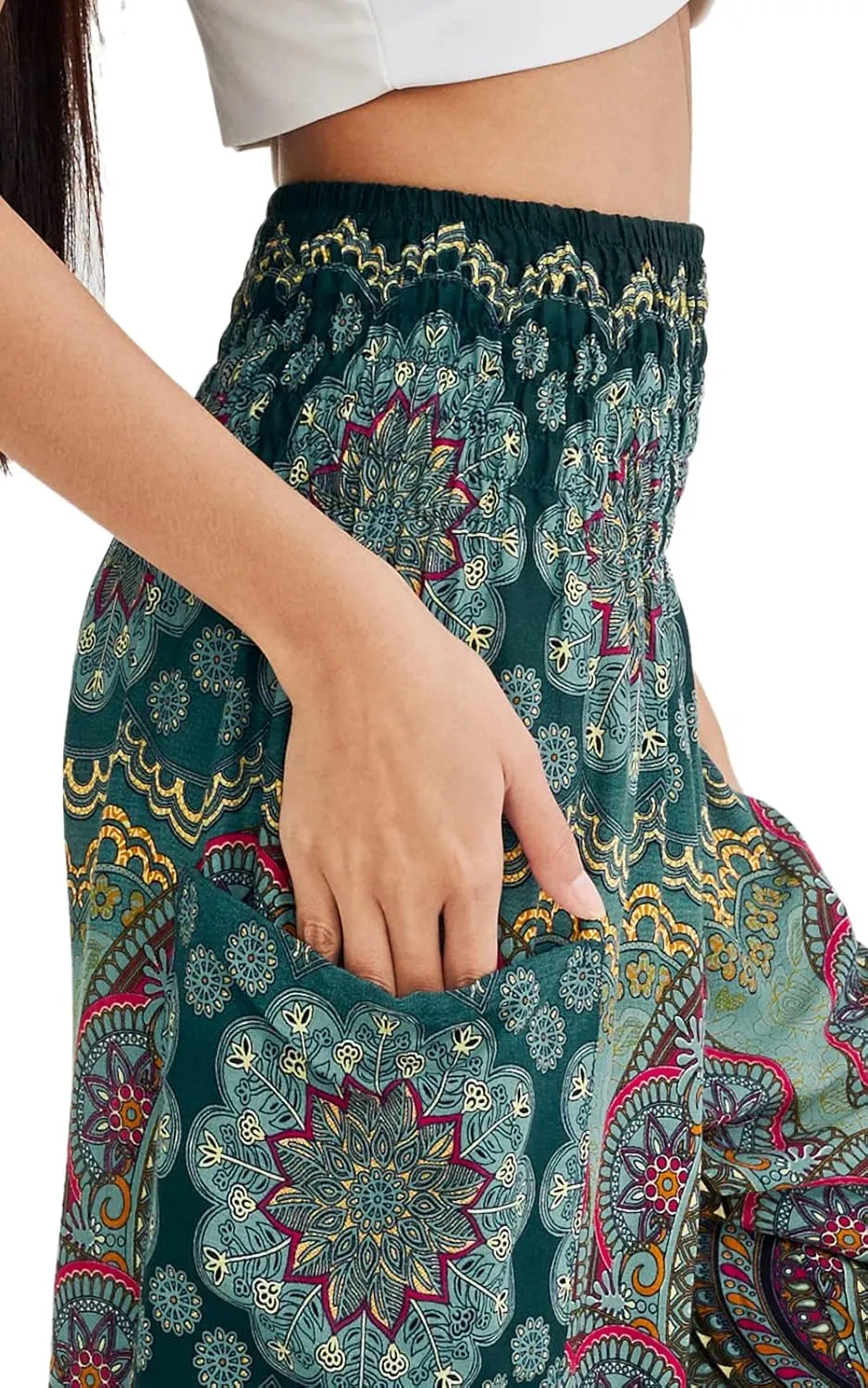 Joob Joob Boho Pants for Women - Hippie Harem Pants Women - Womens Yoga Pants  Comfy Bohemian Flowy Hippie Clothes