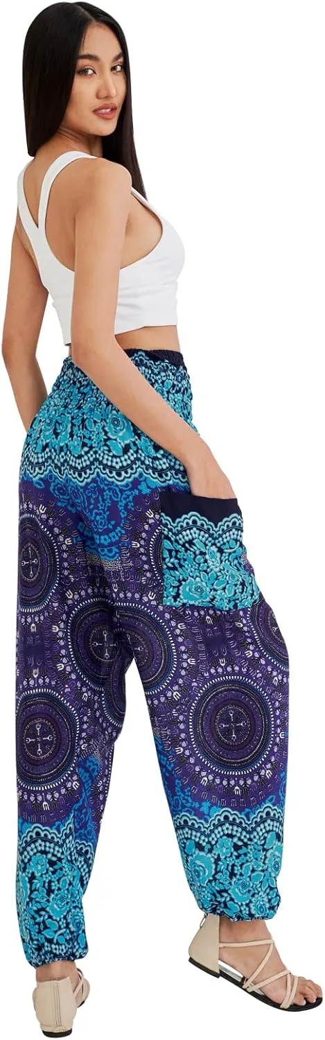 Joob Joob Boho Pants for Women - Hippie Harem Pants Women - Womens Yoga Pants  Comfy Bohemian Flowy Hippie Clothes