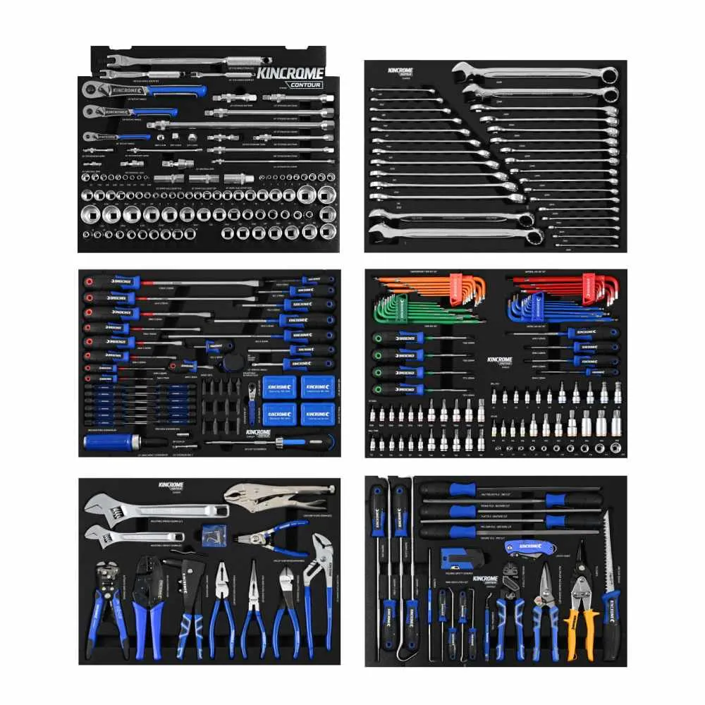 Kincrome K1952 471 Piece 29" 11 Drawer Blue CONTOUR Workshop Tool Kit