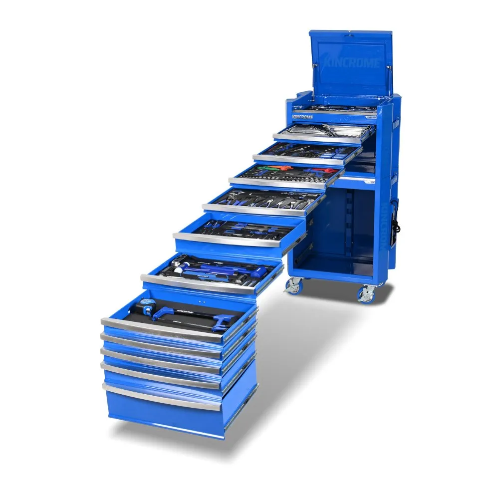 Kincrome K1952 471 Piece 29" 11 Drawer Blue CONTOUR Workshop Tool Kit