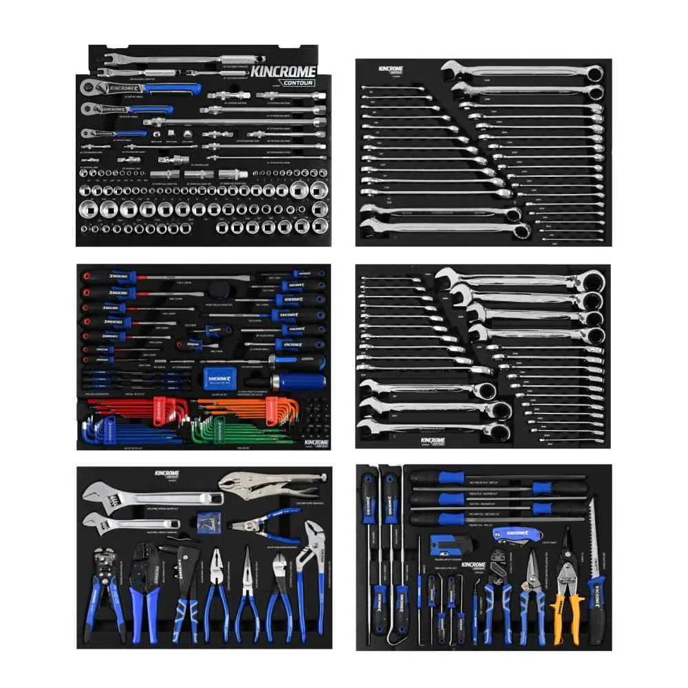 Kincrome K1953 329 Piece 29" 11 Drawer Blue CONTOUR Workshop Tool Kit