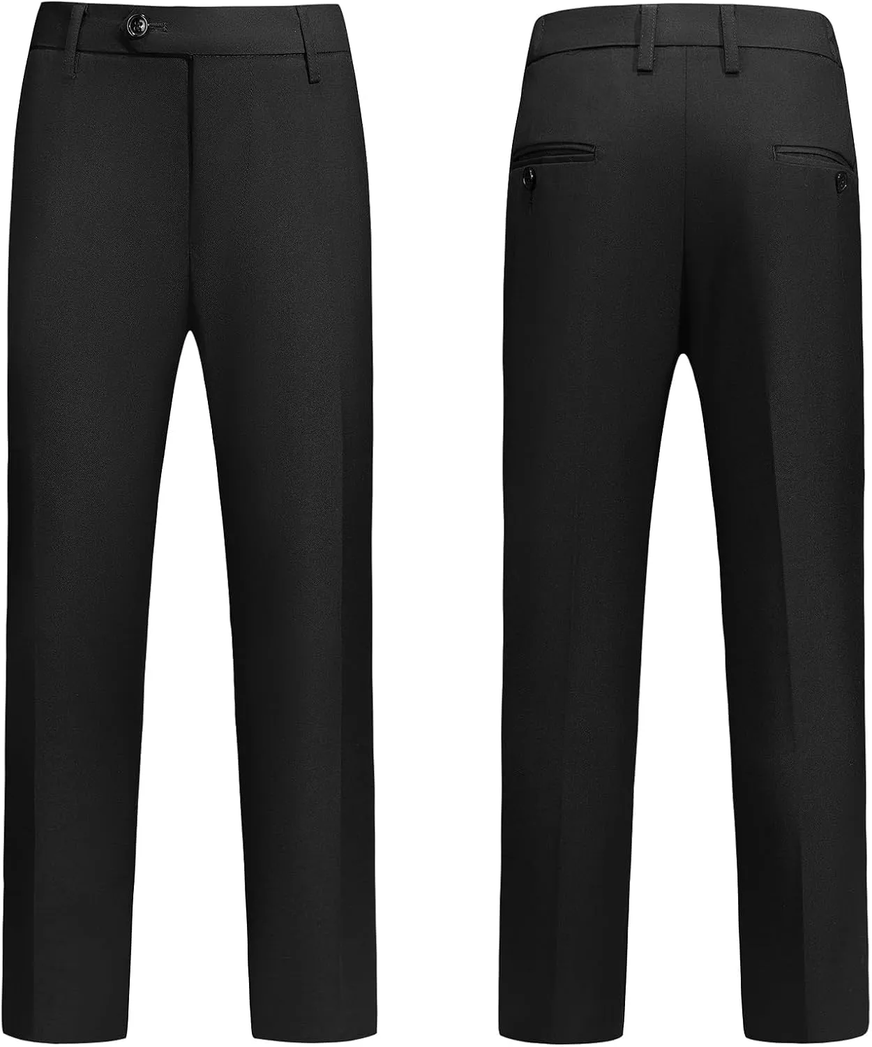 Lamgool Boys Slim Fit Suits 2 Pieces Tuxedo Set with Sequin Shiny Jacket Pant for Kids Prom Wedding Party Formal Outfit 4-16Y