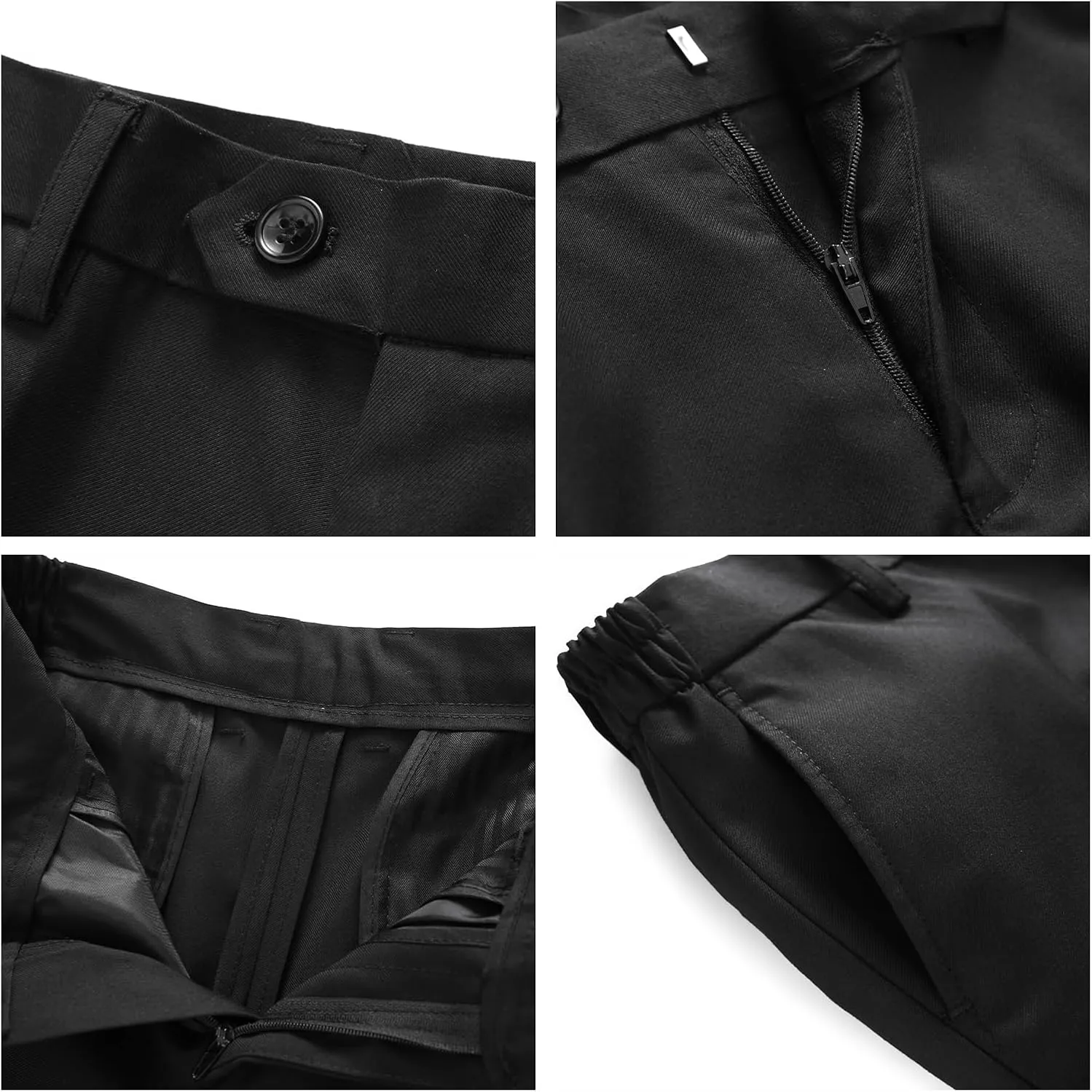 Lamgool Boys Slim Fit Suits 2 Pieces Tuxedo Set with Sequin Shiny Jacket Pant for Kids Prom Wedding Party Formal Outfit 4-16Y