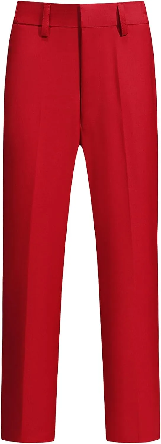 Lamgool Boys Suit Slim Fit 2-Piece Formal Set Tuxedo Blazer Jacket and Pants for Kids Prom Wedding Party Size 4-16 Years