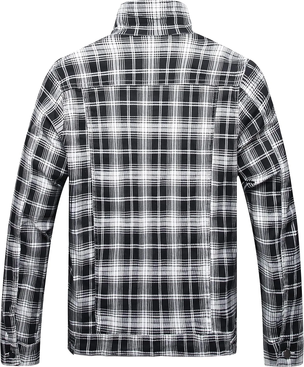 LAMKUKU Mens Denim Jacket Ripped Slim Jean Jacket Coat for Men