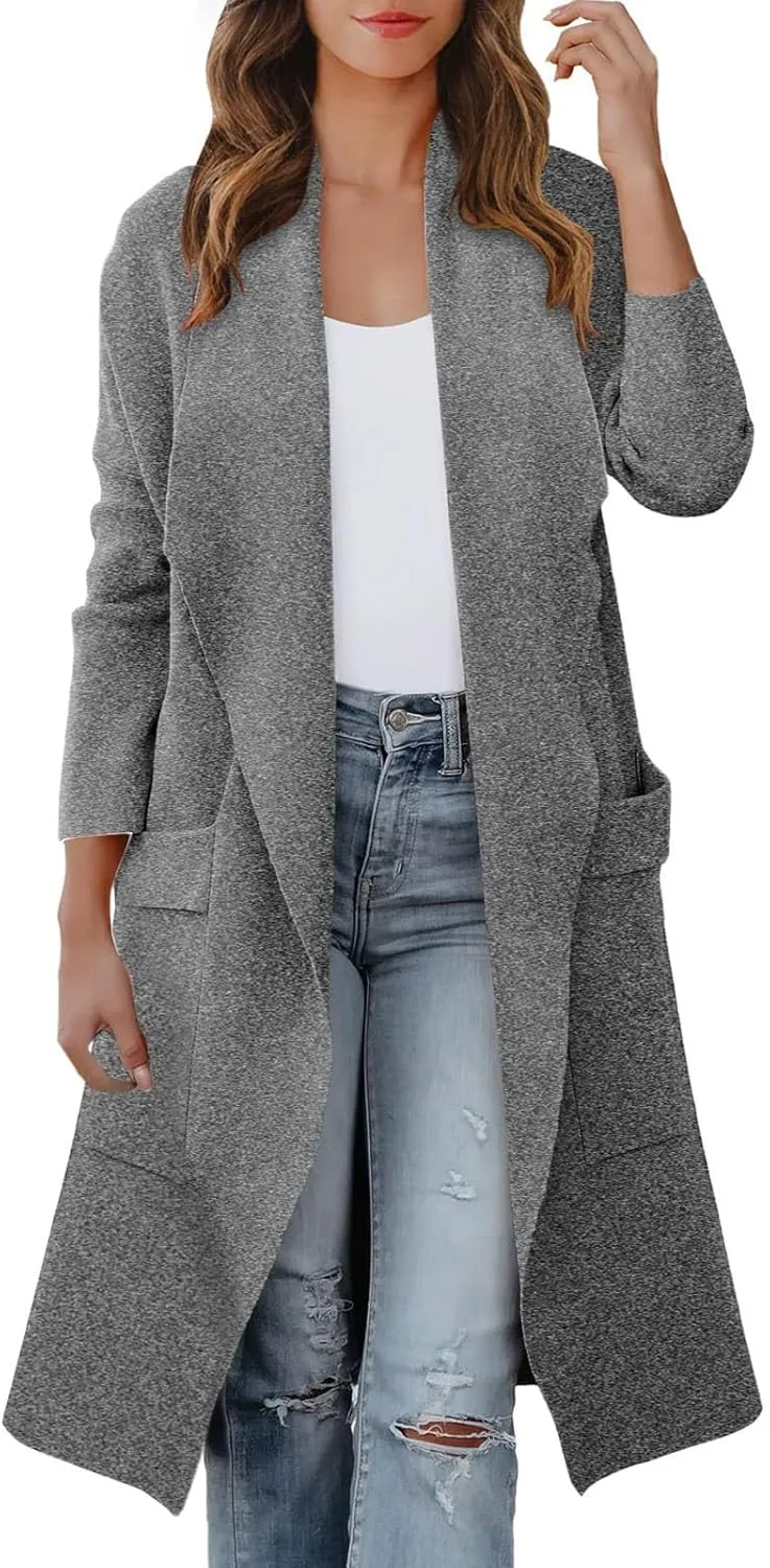 LCMTWX Women's Winter Coats Casual Suit Collar Printed Pocket Jacket Womens Trench Coat Women's Trench Coats Coat for