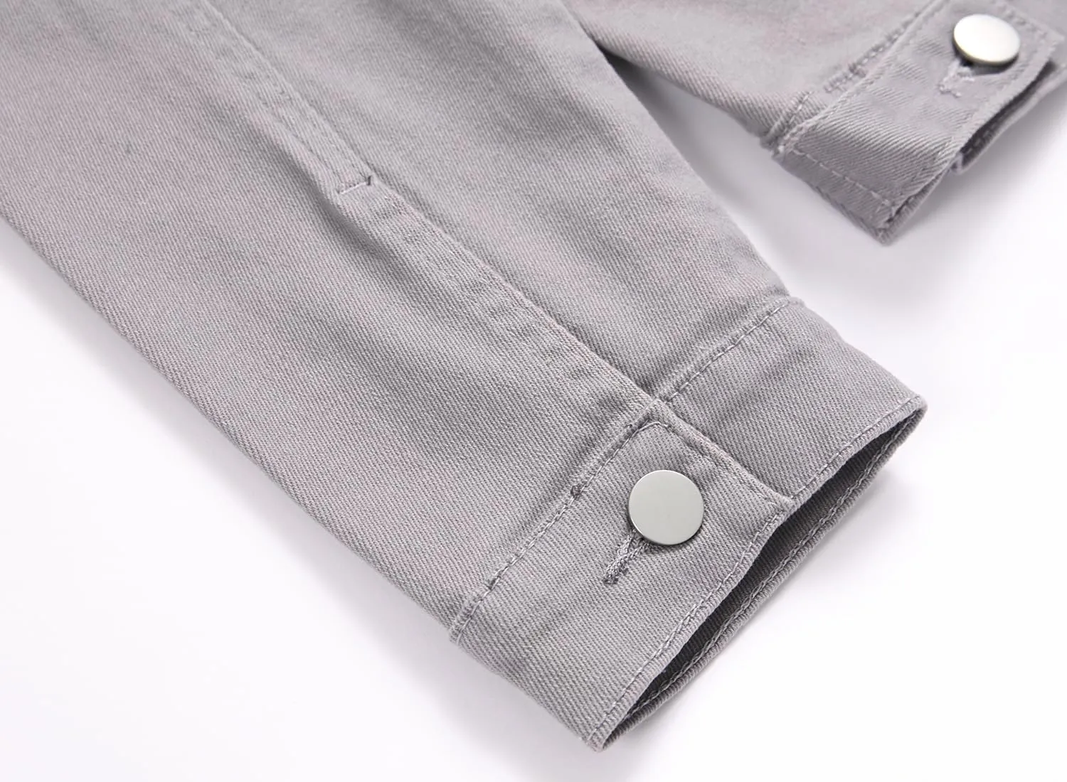 LZLER Mens Denim Jacket Stretchy Slim Fit Long Sleeve Jean Jacket for Men