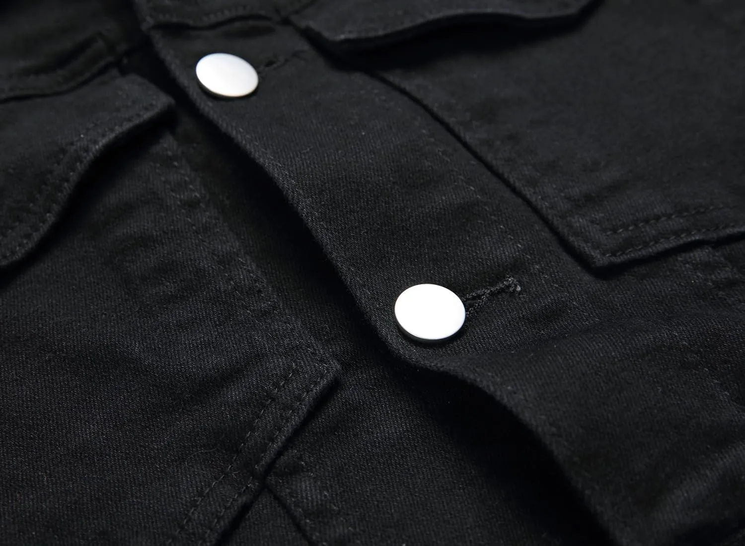 LZLER Mens Denim Jacket Stretchy Slim Fit Long Sleeve Jean Jacket for Men