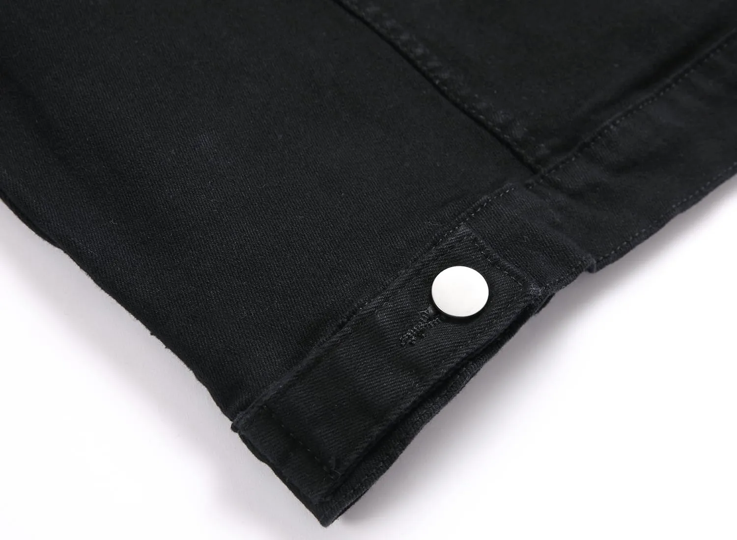 LZLER Mens Denim Jacket Stretchy Slim Fit Long Sleeve Jean Jacket for Men