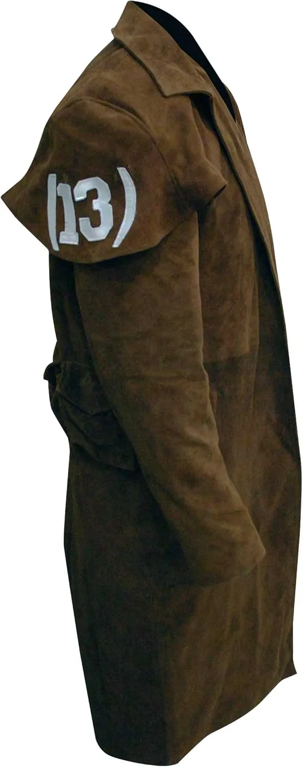 Men's A-7 Ranger Cowboy Trench Coat - NCR Veteran Leather Armor Duster Coat Costume for Men