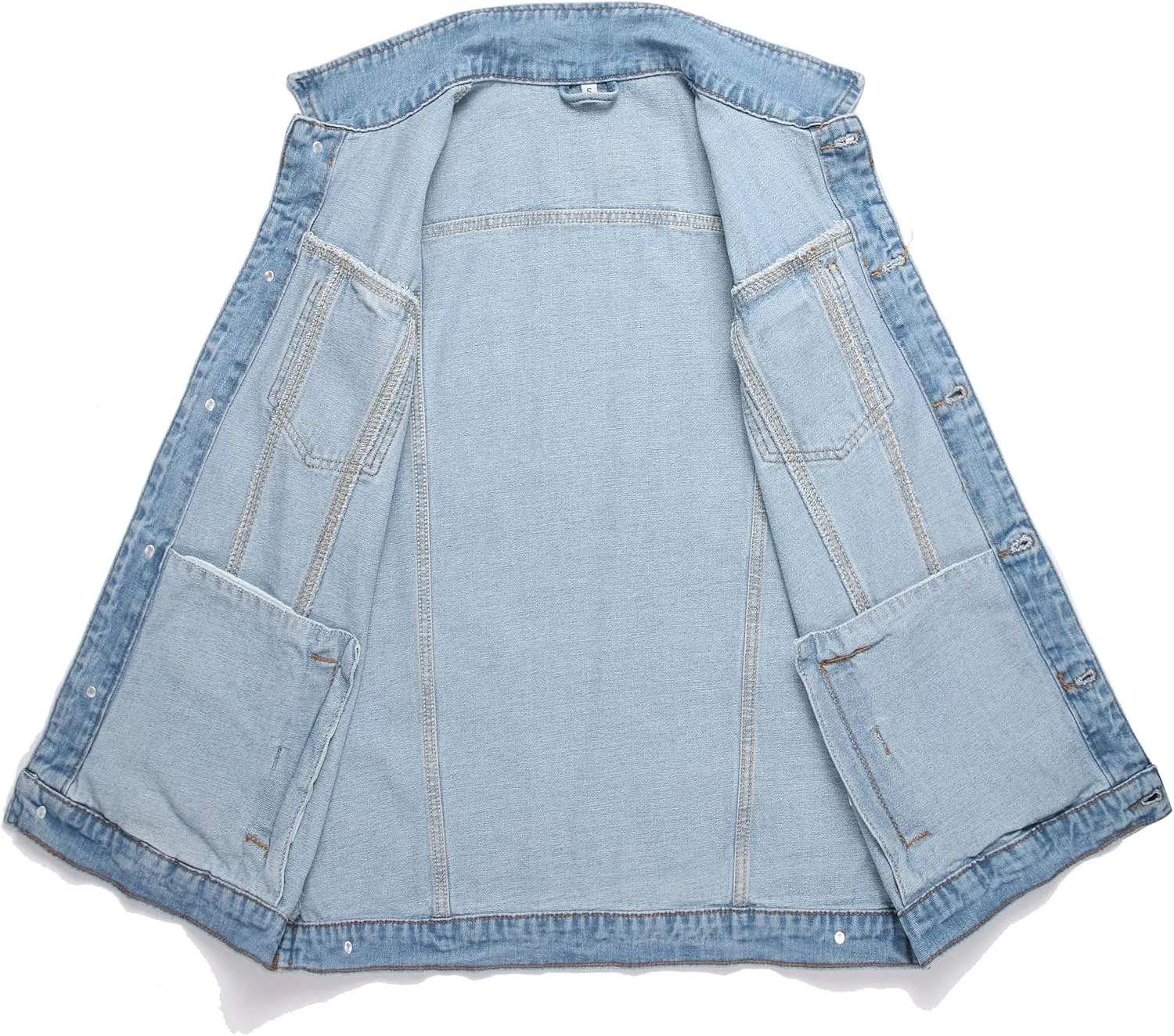 Men's Denim Vest battle vest With Lapel Sleeveless Button Pocket Slim Fit Fashionable Retro Men's Jean Vest Jacket