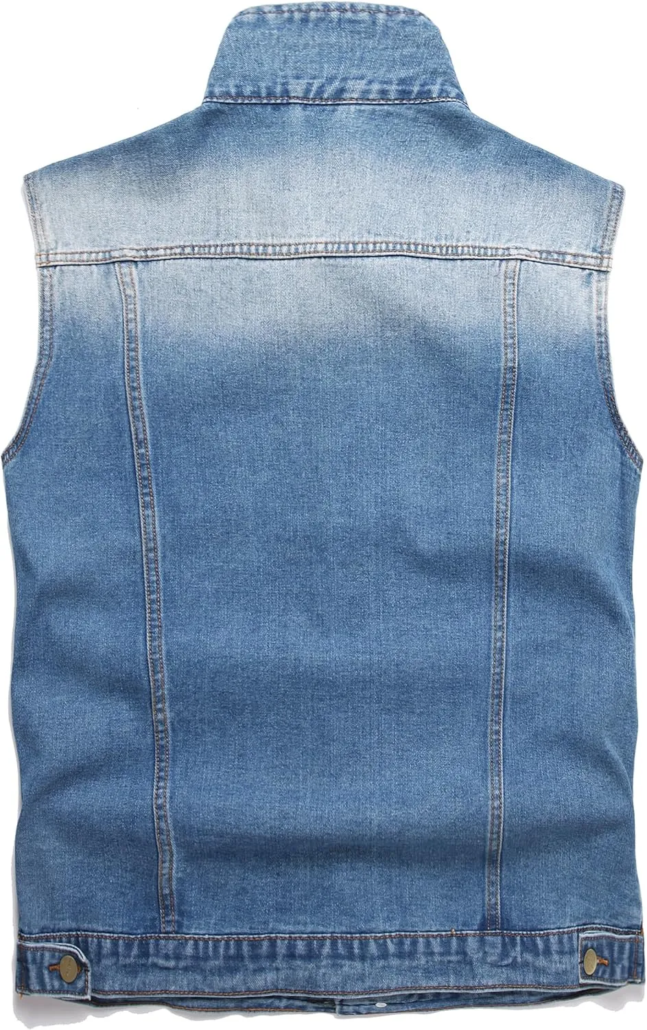 Men's Denim Vest battle vest With Lapel Sleeveless Button Pocket Slim Fit Fashionable Retro Men's Jean Vest Jacket