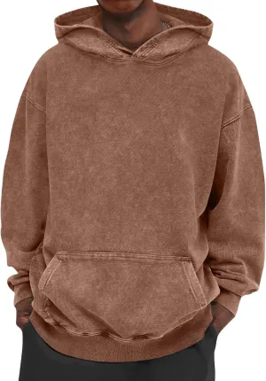 Mens Hoodie Outerwear Running Fall Long Sleeve Lightweight Drawstring Pullover Fashion Comfy Hood Hoodies