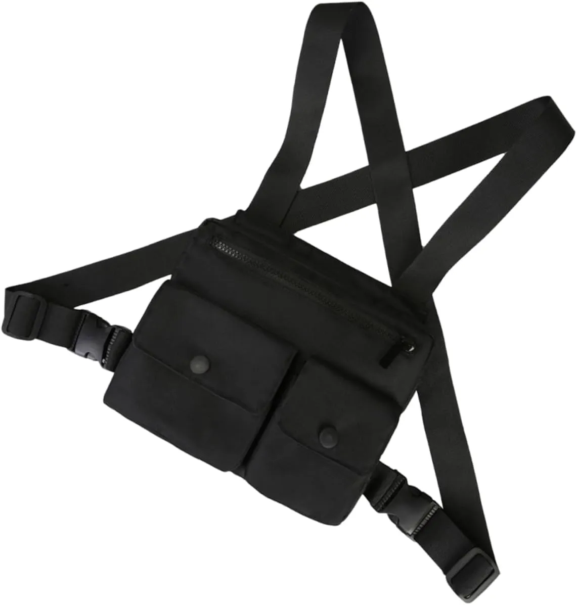 Milisten Men's Lightweight Chest Pack Fashionable Vest Bag Men's Sling Bag for Outdoor