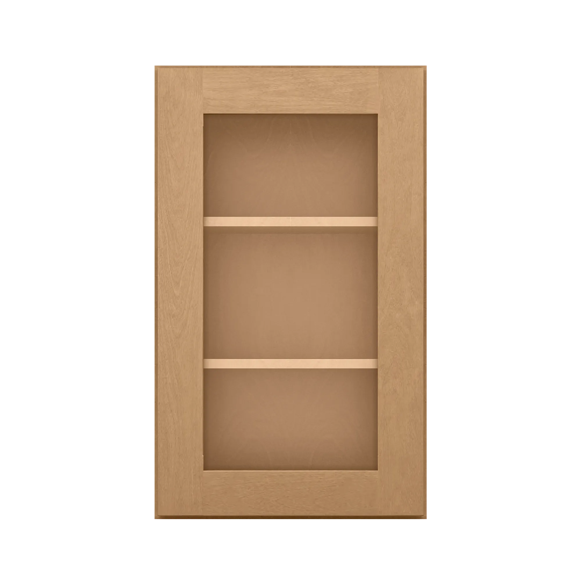 Mullion Door Wall Kitchen Cabinet WMD1830 Shaker Toffee 18 in. width 30 in. height 12 in. depth