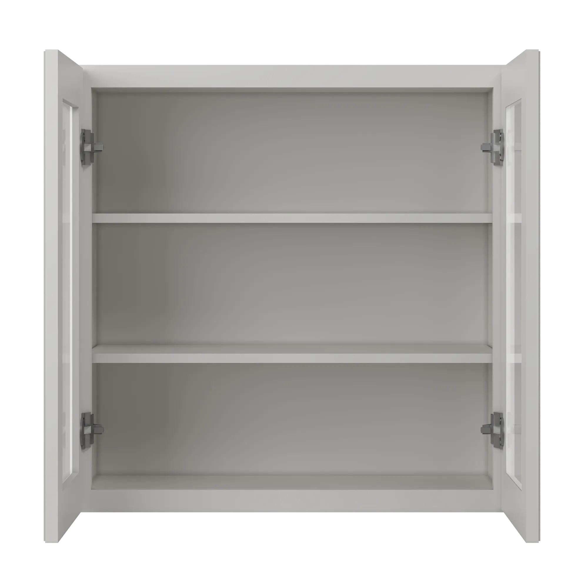 Mullion Door Wall Kitchen Cabinet WMD3030 Milan Pearl 30 in. width 30 in. height 12 in. depth