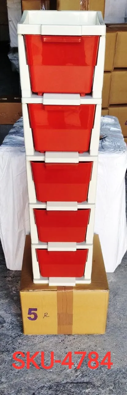 Multi-Purpose Anti-Slip 5 Layer Modular Drawer Storage System