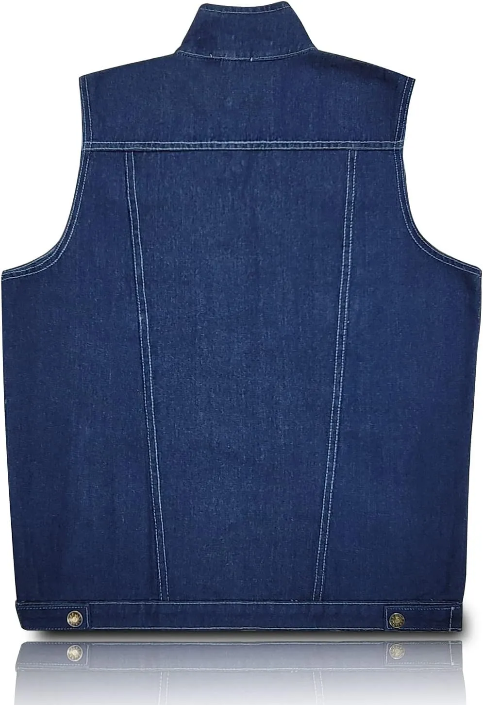 NASKY Men's Fit Retro Ripped Denim Vest Sleeveless Jean Vest and Jacket