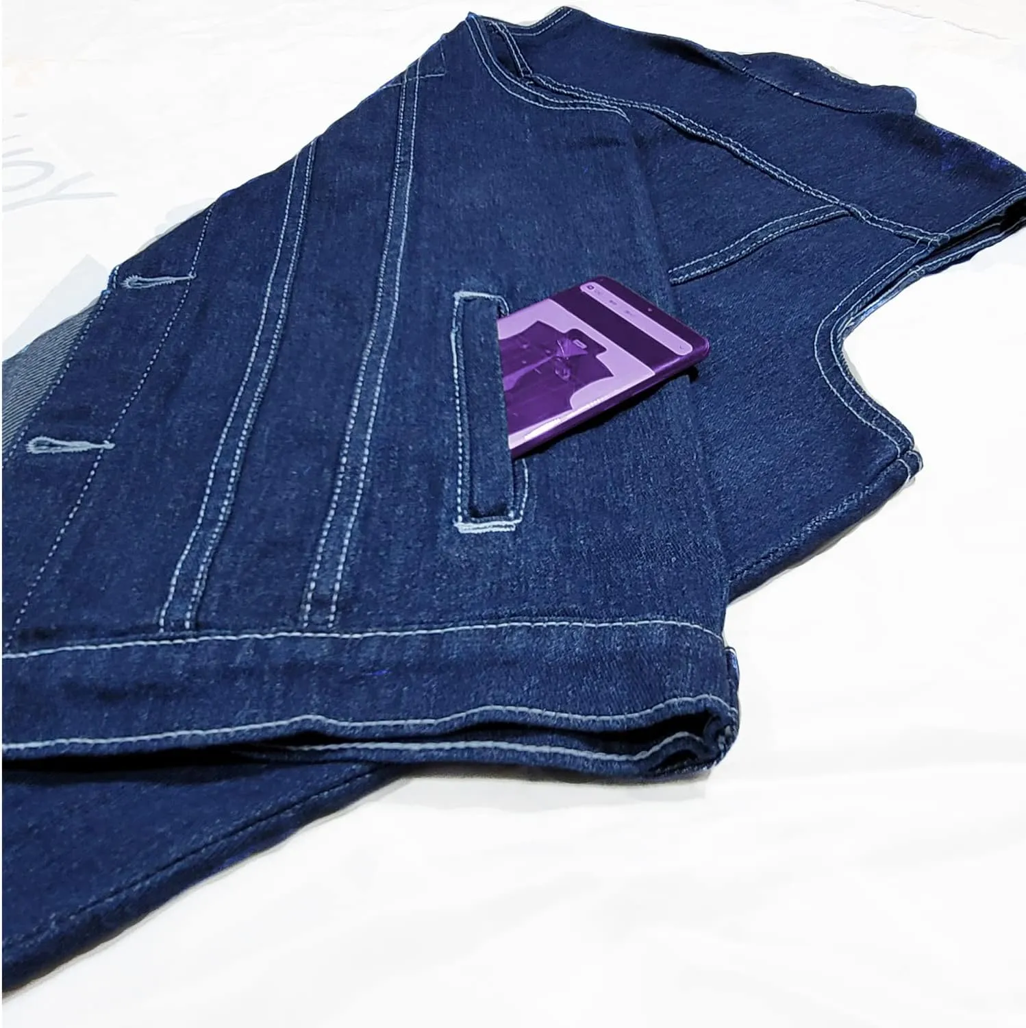 NASKY Men's Fit Retro Ripped Denim Vest Sleeveless Jean Vest and Jacket