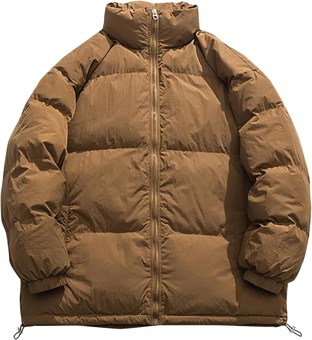 NATHGAM Women Loose Oversize Cotton Padded Jacket Winter Lightweight Comfy Warm Jacket Coat Casual Outdoor Zip Up Outerwear