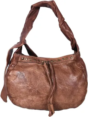 Nmbgr103Lb Hobo Vintage Handmade Genuine Cowhide Leather Women Bag Western Handbag Purse