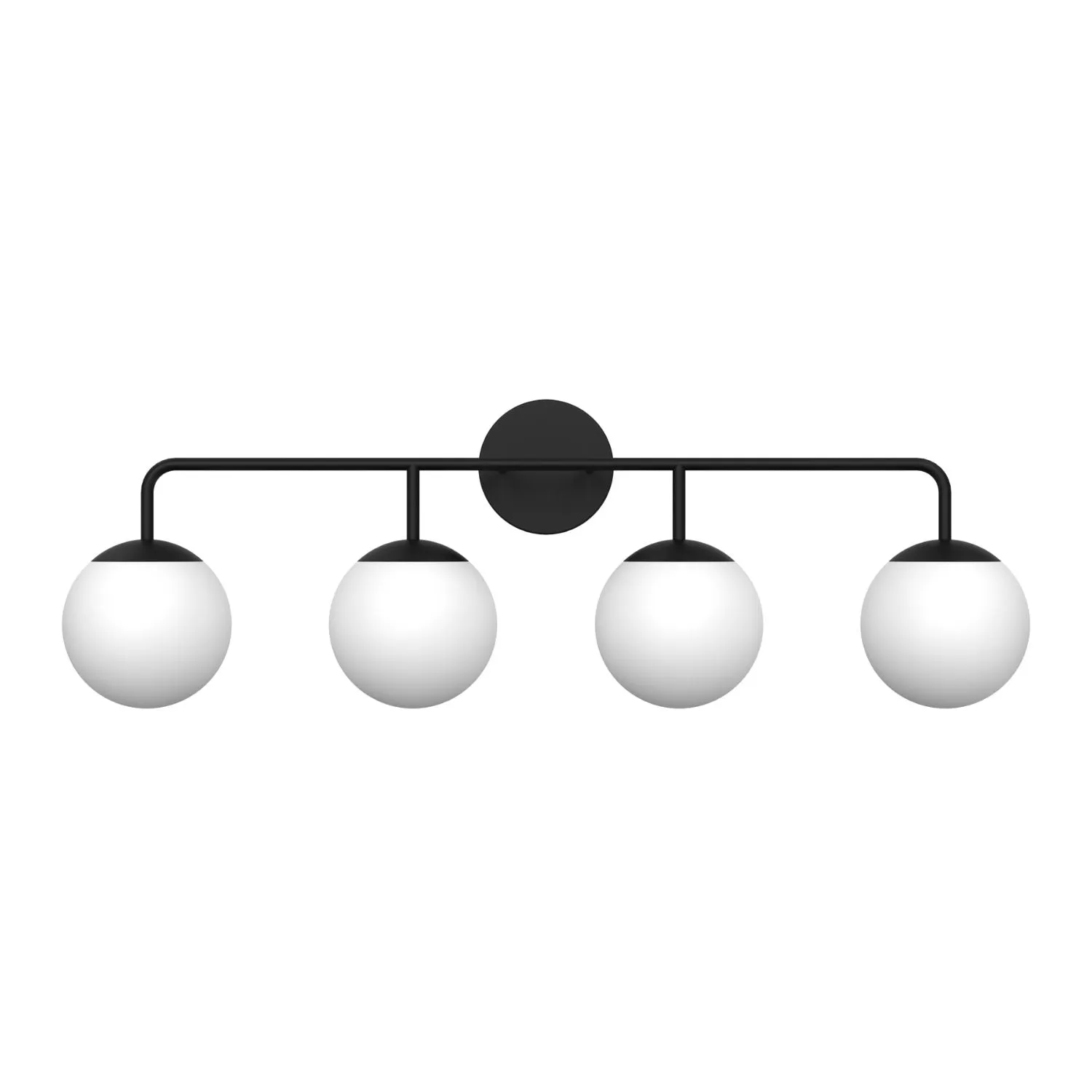Open Box Castell 4 Globe LED Vanity, Matte Black