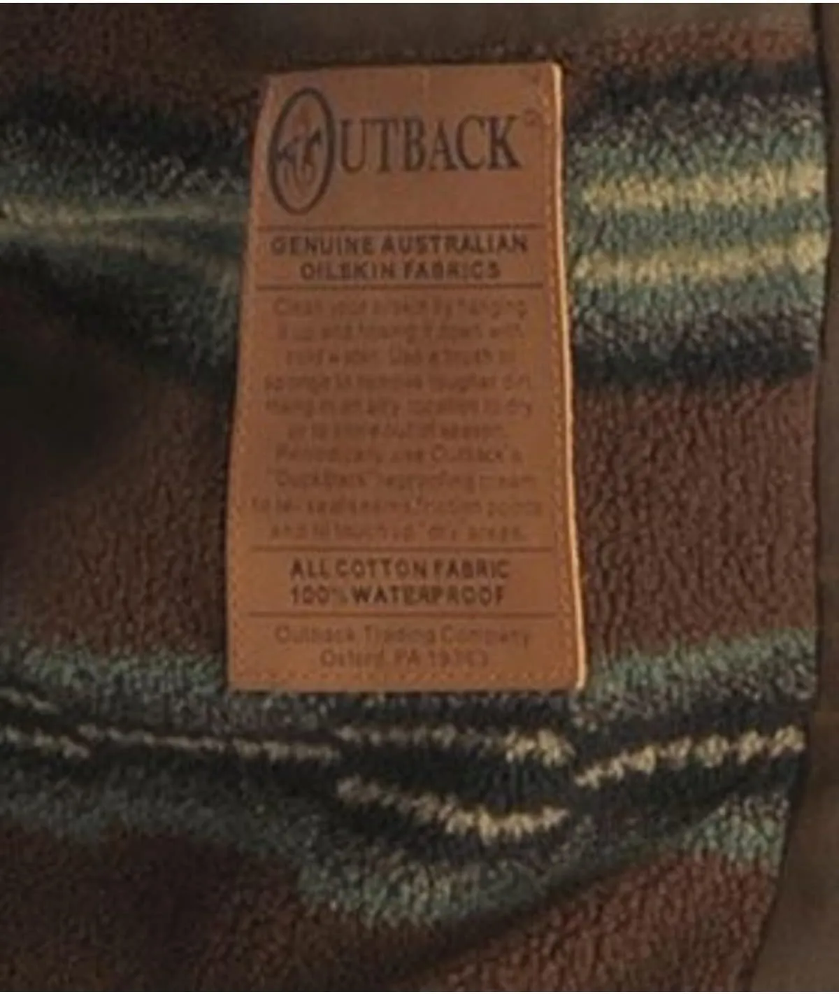 Outback Trading Company Men's 2707 Pathfinder Waterproof Breathable Fleece Lined Cotton Oilskin Western Jacket