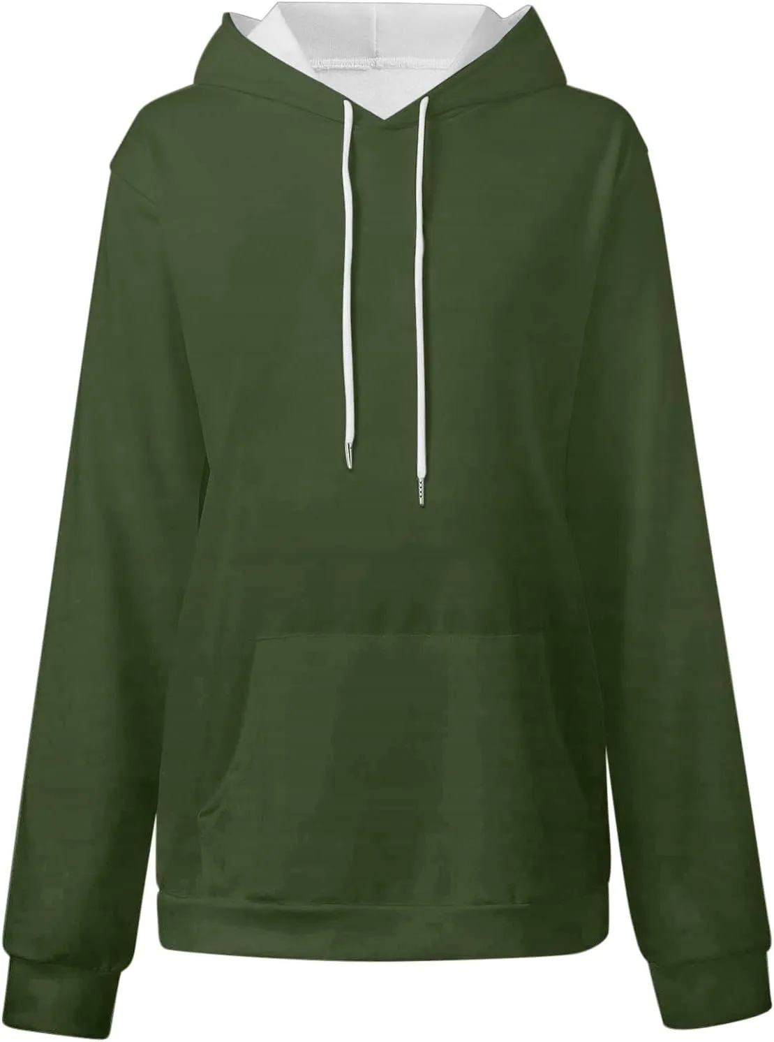 Oversized Drawstring Hoodies For Women Casual Long Sleeve Pullover Tops Comfy Hooded Sweatshirts Fall Fashion Outfits