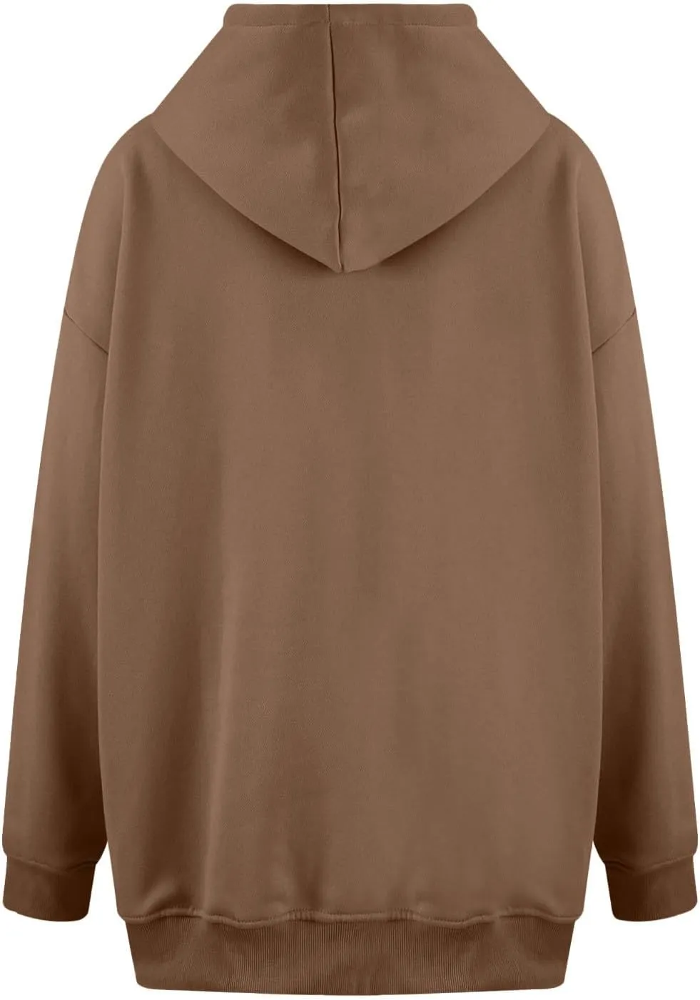 Oversized Hoodies for Women Trendy Plus Size Long Sleeve Solid Sweatshirt Loose Casual Comfy Pullover Top with Pocket