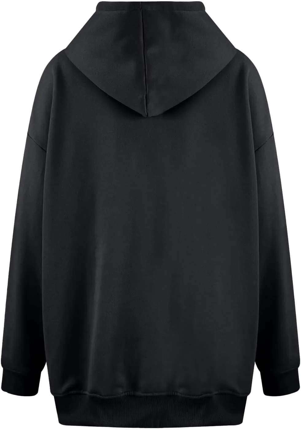 Oversized Hoodies for Women Trendy Plus Size Long Sleeve Solid Sweatshirt Loose Casual Comfy Pullover Top with Pocket