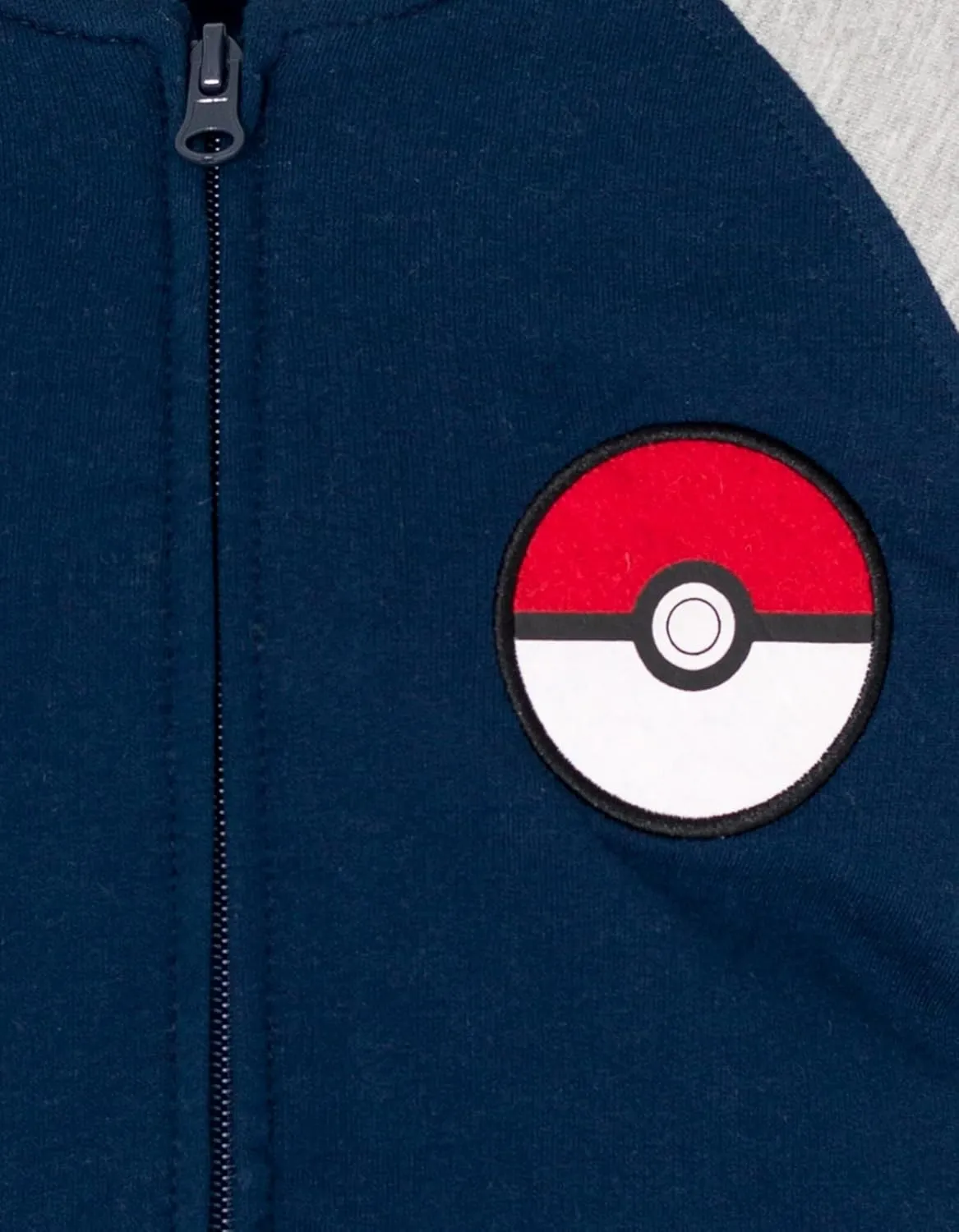 Pokemon French Terry Zip Up Varsity Bomber Jacket Little Kid to Big Kid Sizes (4-18-20)