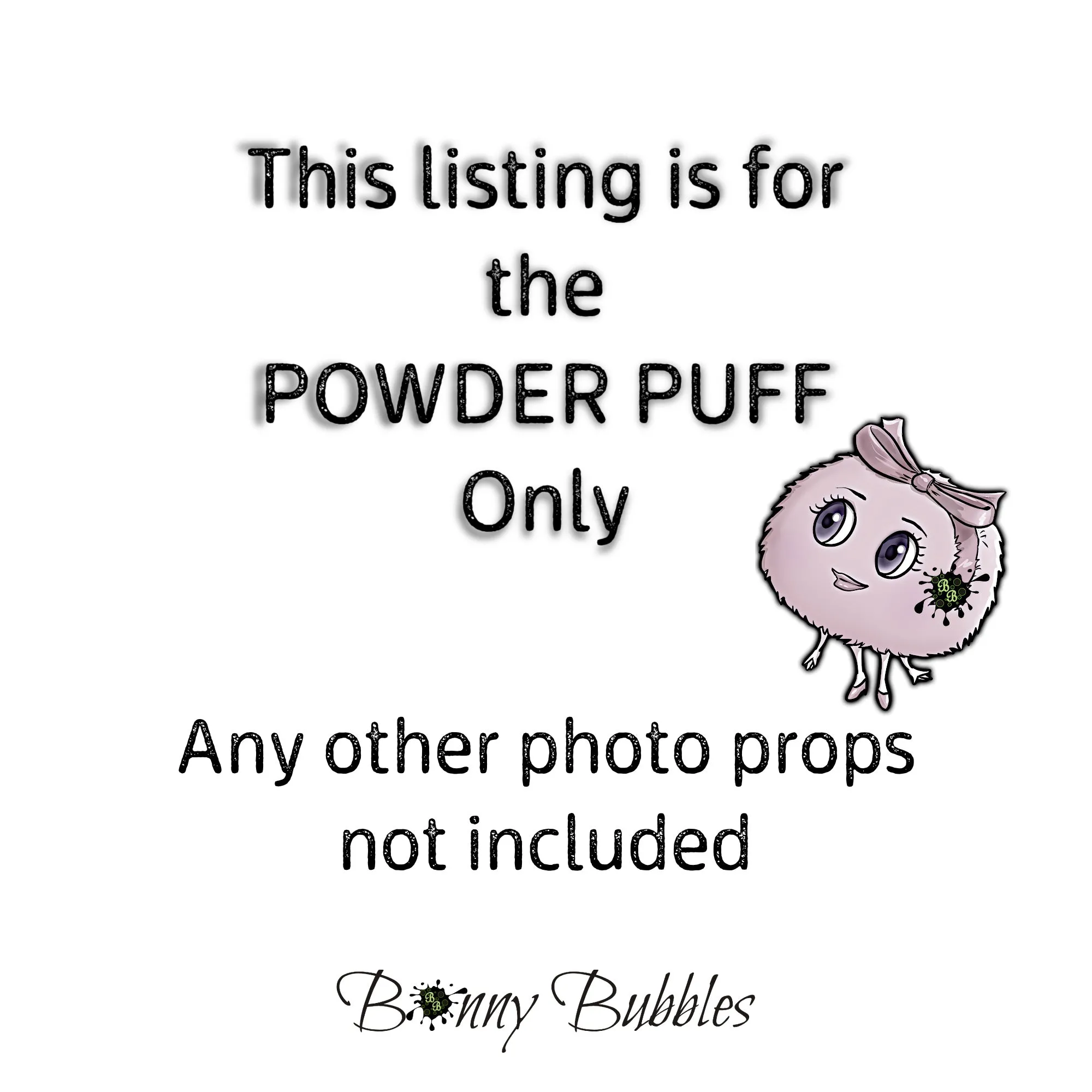 Powder Puff - mint green, 4 inch
