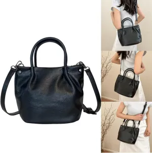PU 1eather Shoulder Bag Delicate Crossbody Purse Bucket Bags Travel Satchel