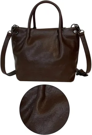 PU 1eather Shoulder Bag Delicate Crossbody Purse Bucket Bags Travel Satchel