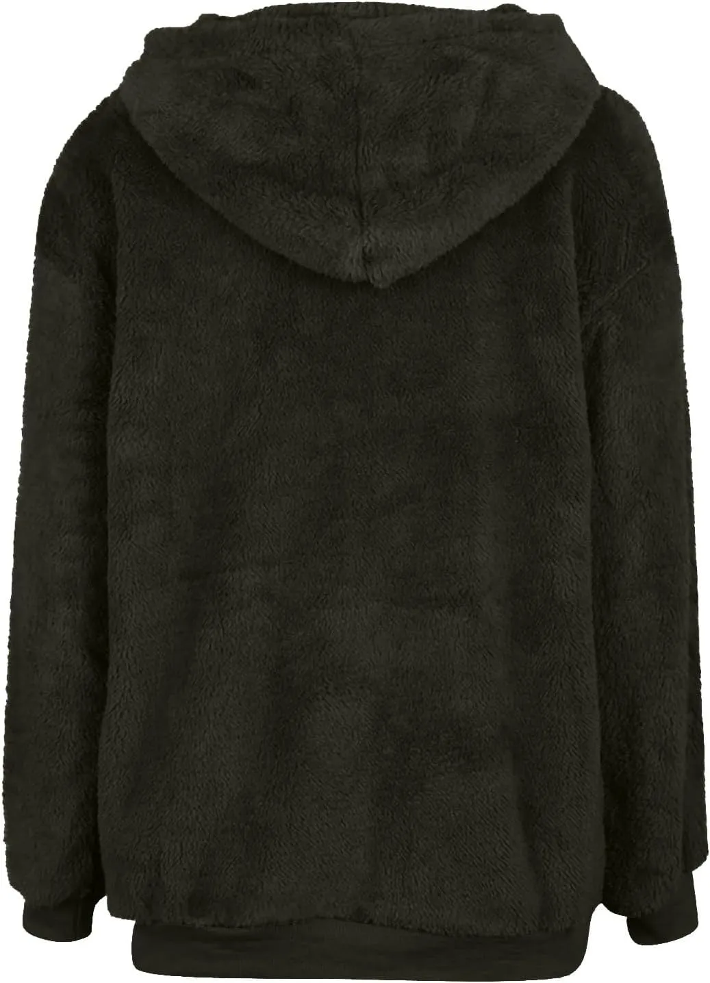 Quarter Zip Pullover Women Baggy Fleece Zipper Hoodie Comfy Cotton Drawstring Sherpa Sweatshirts Pullover Winter Coat