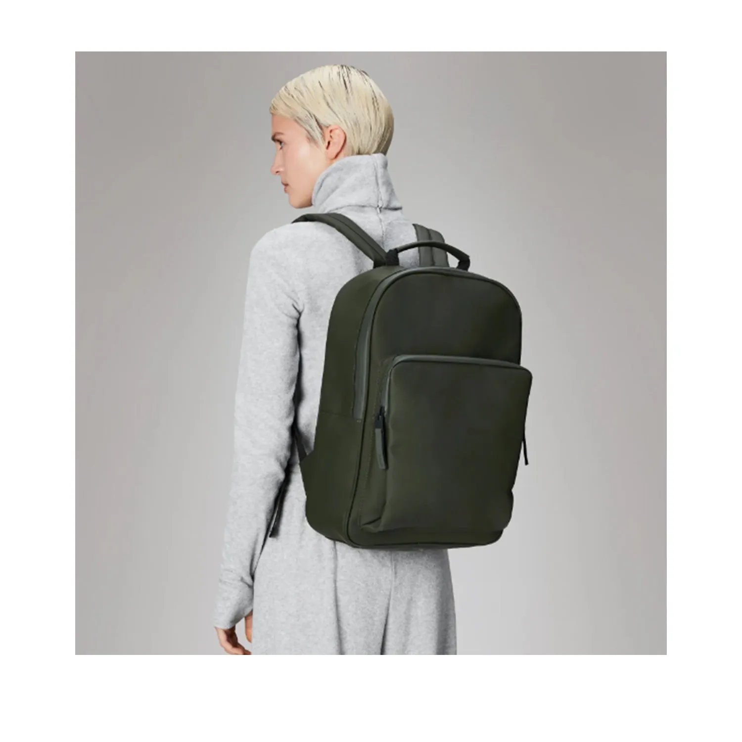 Rains Book Daypack Large W3 in Green