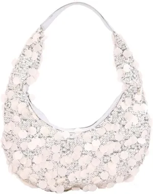 Sequin Tote Bag Shoulder Purse for Women Glitter Clutch Evening Handbags Shiny Underarm Handbag Evening Clutch Crescent Bag
