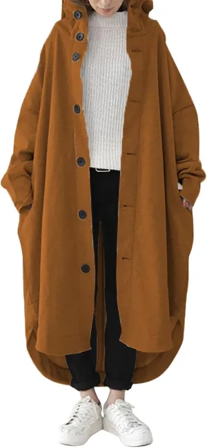 SHAOBGE Light Jackets for Women plus Women'S Fashion Casual Loose Solid Color Hooded Long Pocket Long Sleeve Tall Women's
