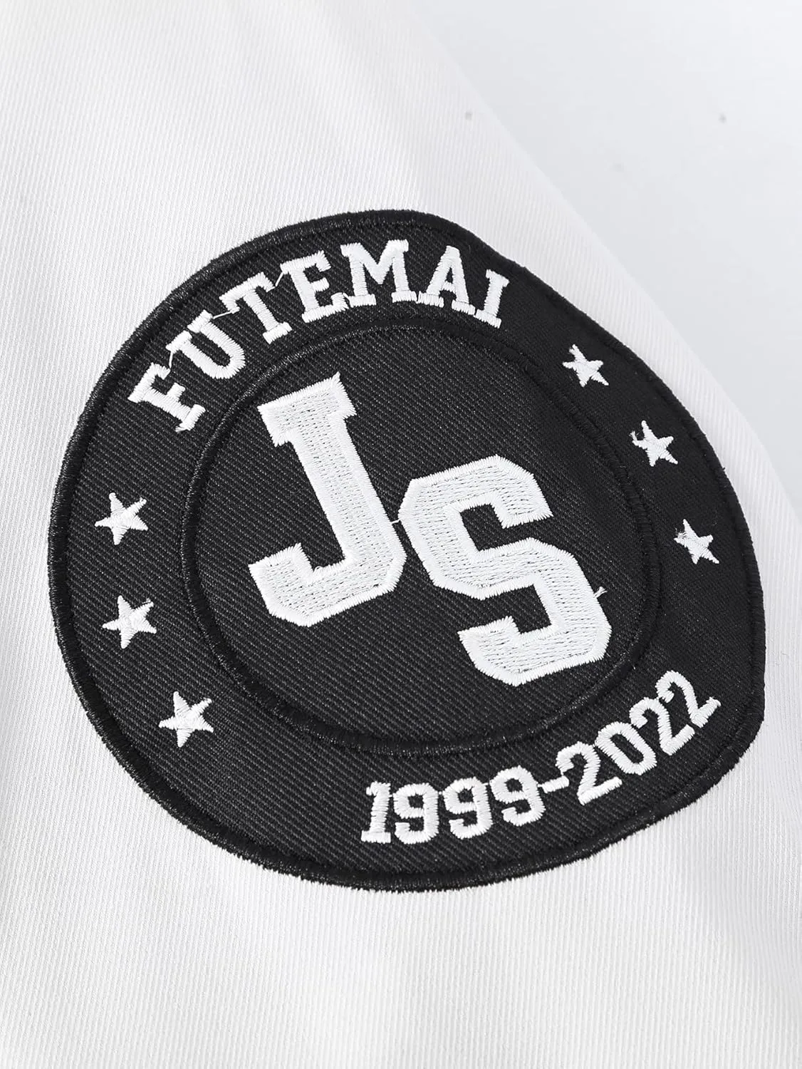 SHENHE Men's Letter Print Varsity Jacket Color Block Streetwear Bomer Baseball Jacket