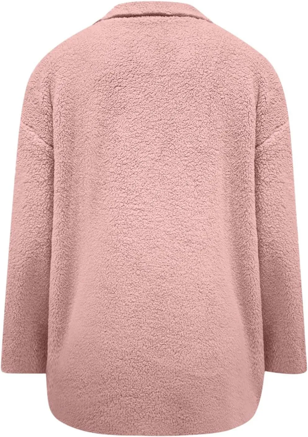 Sherpa Jacket Women Baggy Fleece Winter Coats Button Down Lapel Faux Fur Coat Comfy Fuzzy Warm Jackets with Pockets