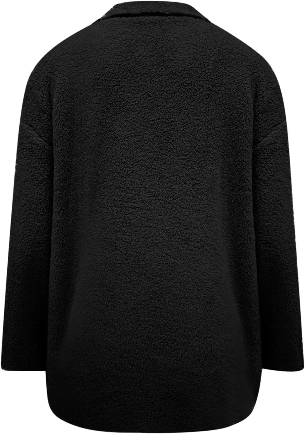 Sherpa Jacket Women Baggy Fleece Winter Coats Button Down Lapel Faux Fur Coat Comfy Fuzzy Warm Jackets with Pockets