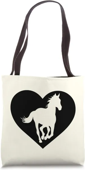 Simple Horse Barn Aesthetic - Rustic Equine Style Horse Love Tote Bag