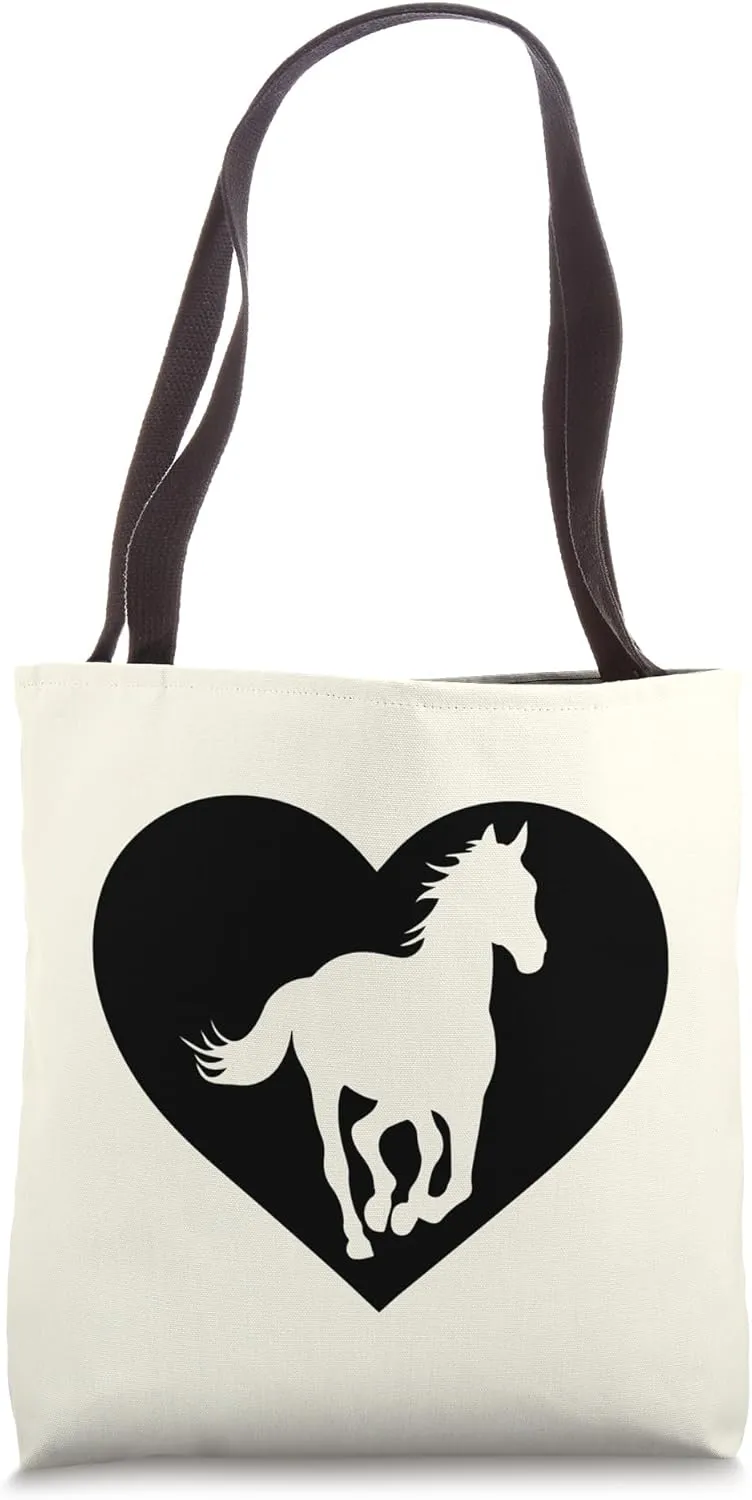 Simple Horse Barn Aesthetic - Rustic Equine Style Horse Love Tote Bag