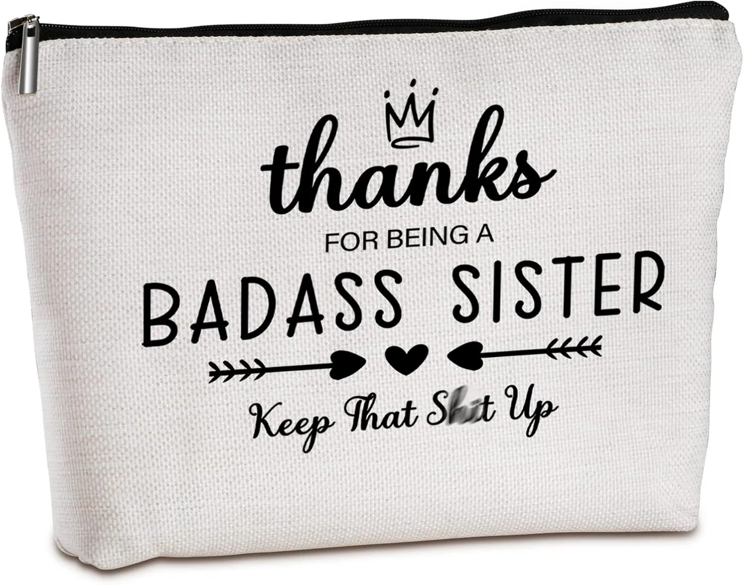 Sister Birthday Gifts from Sister Travel Zipper Makeup Bag Friendship Gifts for Women Friends Soul Sister Bestie Sister in Law Birthday Christmas Gift Ideas Travel Cosmetic Bag
